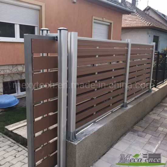 Easy to Install DIY WPC Fence Entrance Electric Sliding Gates