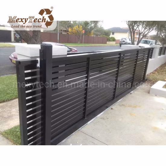 Easy to Install DIY WPC Fence Entrance Electric Sliding Gates