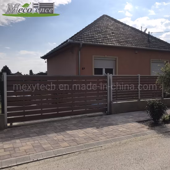 Easy to Install DIY WPC Fence Entrance Electric Sliding Gates
