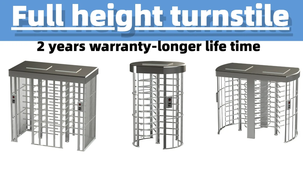 High Level Artistic Design Full Height Turnstile for Office Building