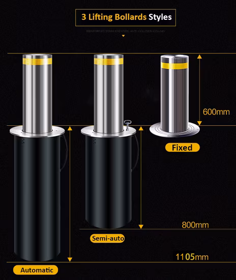 2020 Safeagle Electric Parking System Automatic Rising Bollards Price for Break-in Vehicle Control