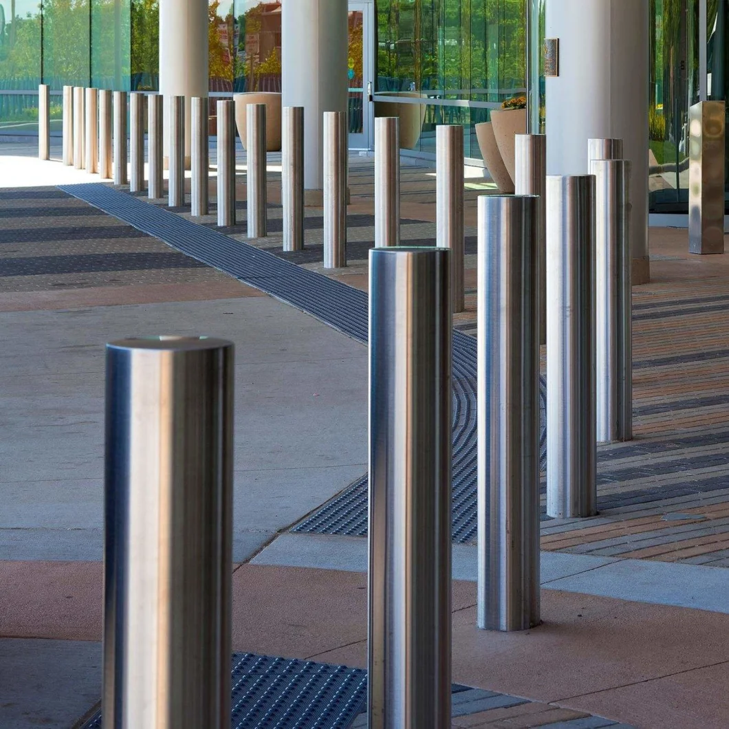 Decorative Traffic Bollard 304 304L 316L Stainless Steel Bollard for Road and Traffic Safety