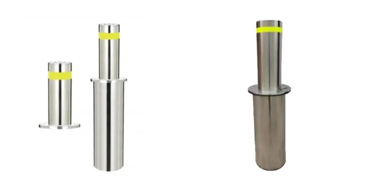 Syi Road Safety Product Semi-Automatic Traffic Barrier Manual Lifting Steel Rising Bollards