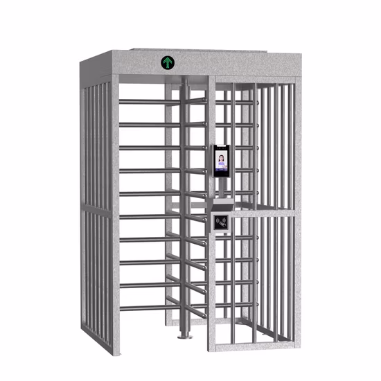 Torniquete de altura completa con recubrimiento de polvo de reconocimiento facial