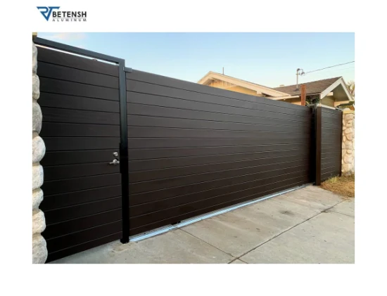 Aluminio eléctrico/hierro/Metal deslizante de alta calidad personalizado impermeable entrada entrada puerta para jardín/patio/Villa